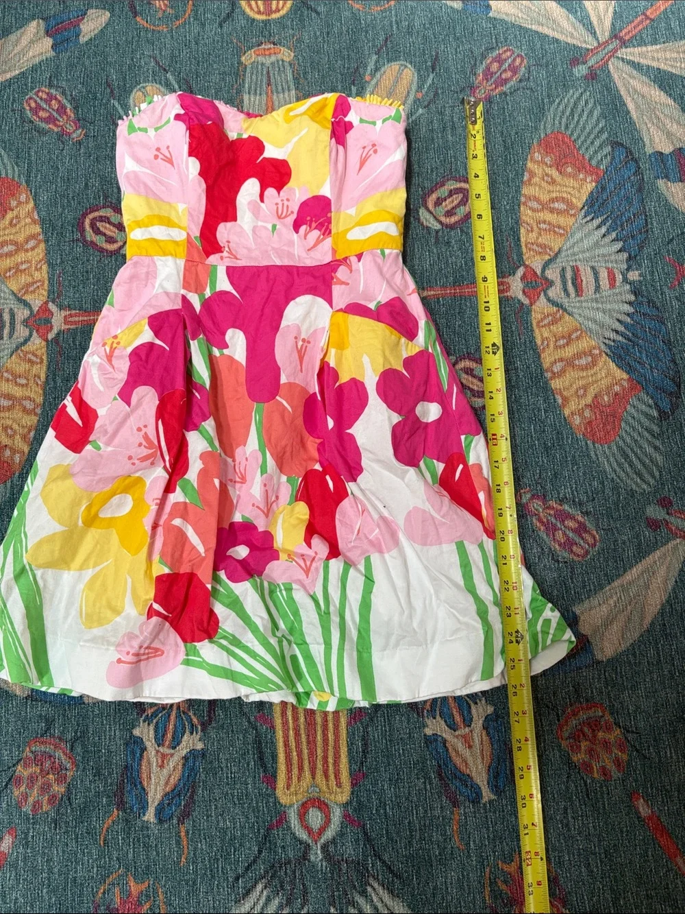 Lilly Pulitzer Blossom Strapless Floral Fit-and-Flare Dress in Multicolor 2 - Picture 5 of 9